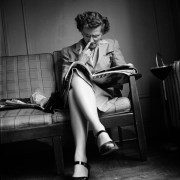 woman in waiting room