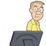 Man making bad choices for e-mail marketing